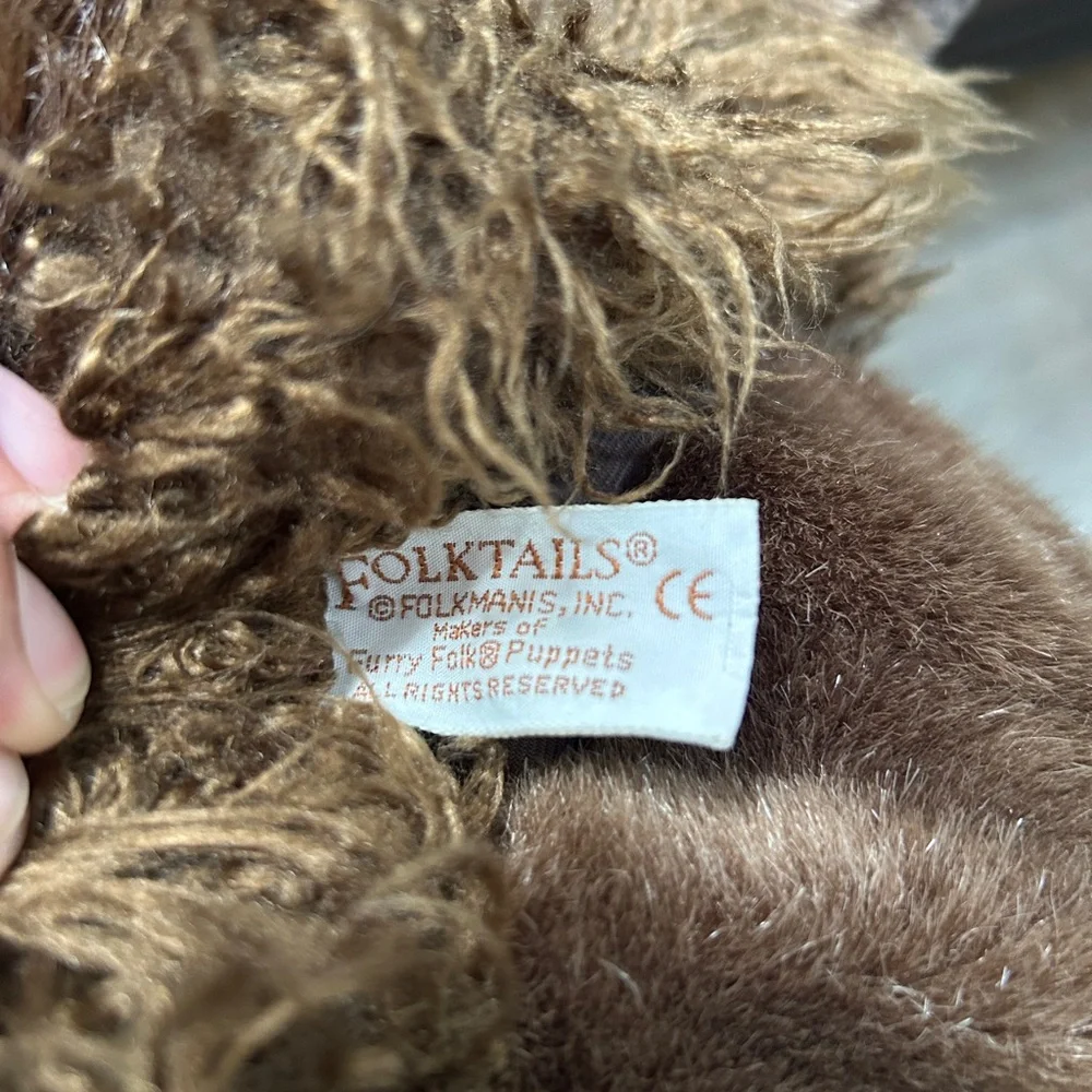 Retired Buffalo Bison Folktails Puppet by Folkmanis Inc